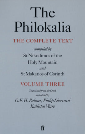 The Philokalia Vol 3