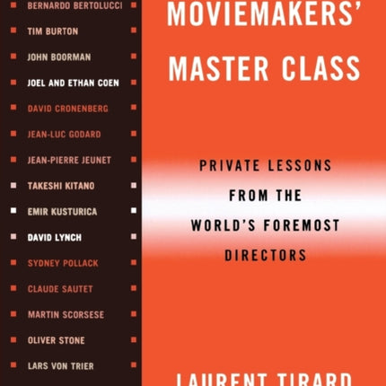 Moviemakers Master Class Private Lessons from the Worlds Foremost Directors