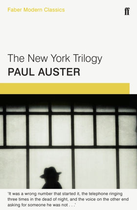 The New York Trilogy: Faber Modern Classics