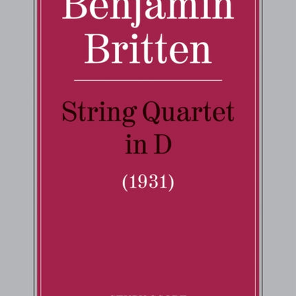 String Quartet in D