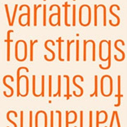 Variations for Strings score Faber Edition