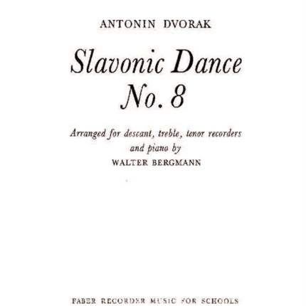 Slavonic Dance No.8 (recorder ensemble)