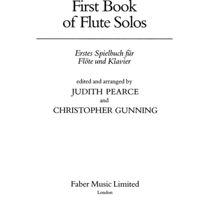 First Book of Flute Solos (Flute Part Only)