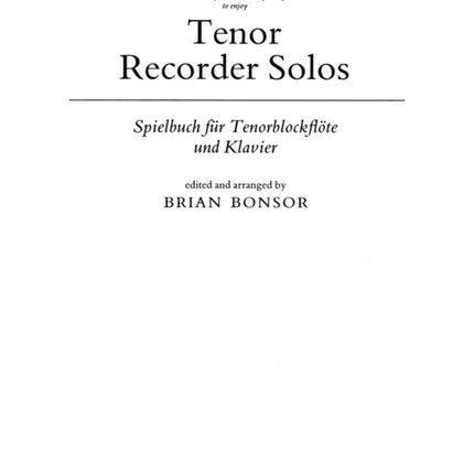 Tenor Recorder Solos