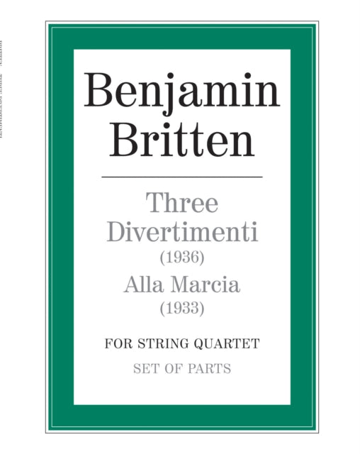 Three Divertimenti and Alla Marcia