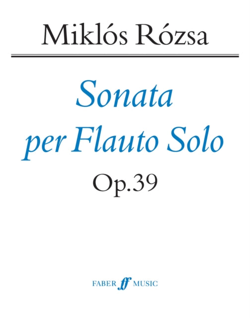 Sonata per Flauto Solo Op.39