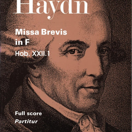 Missa Brevis in F Full Score