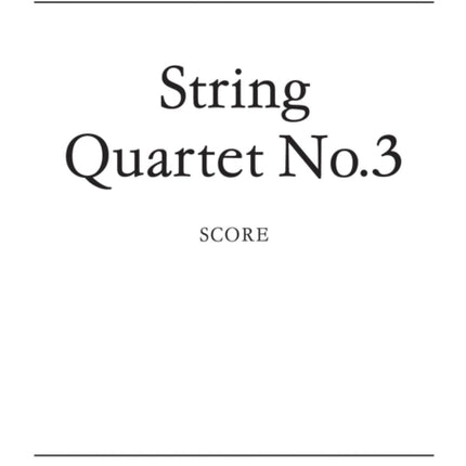 String Quartet No. 3