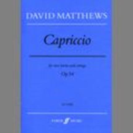 Capriccio Score Faber Edition