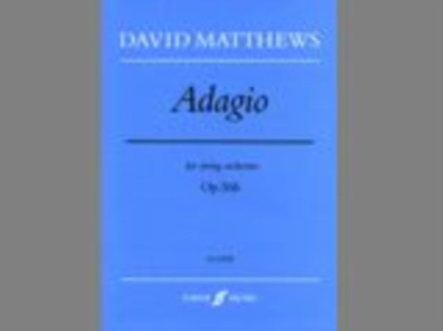 Adagio for String Orchestra Score Faber Edition