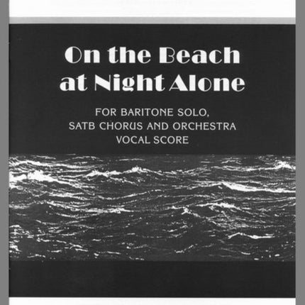 On the Beach Vocal Score Faber Edition