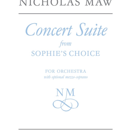 Concert Suite from Sophie's Choice