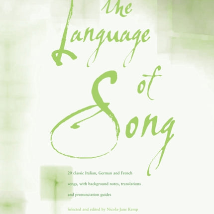 The Language Of Song Elementary Low Voice