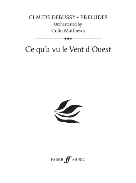 Ce qu'a vu le vent d'ouest (Prelude 1)