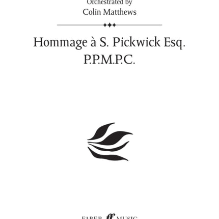 Hommage à S. Pickwick Esq. P.P.M.P.C. (Prelude 6)