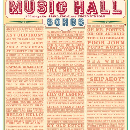 Bumper Book Of Music Hall Songs