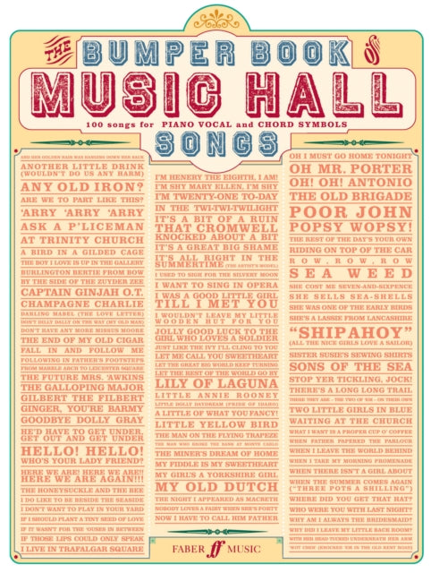 Bumper Book Of Music Hall Songs