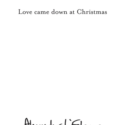 Love Came Down at Christmas