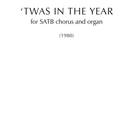 Twas in the year