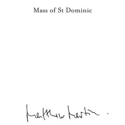 Mass of St Dominic