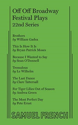 Off Off Broadway Festival Plays 22nd Series