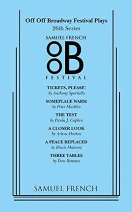 Off Off Broadway Festival Plays  26th Series