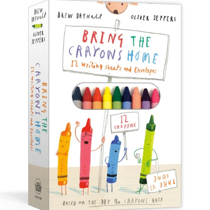 Bring the Crayons Home A Box of Crayons LetterWriting Paper and Envelopes