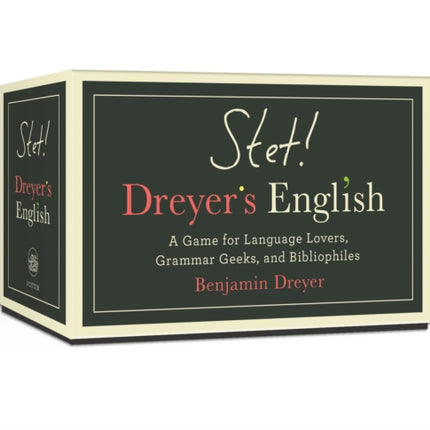 STET! Dreyer's Game of English: A Game for Language Lovers, Grammar Geeks, and Bibliophiles