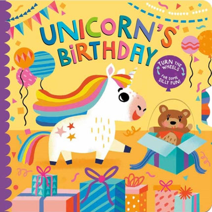 Unicorn's Birthday: Turn the Wheels for Some Holiday Fun!