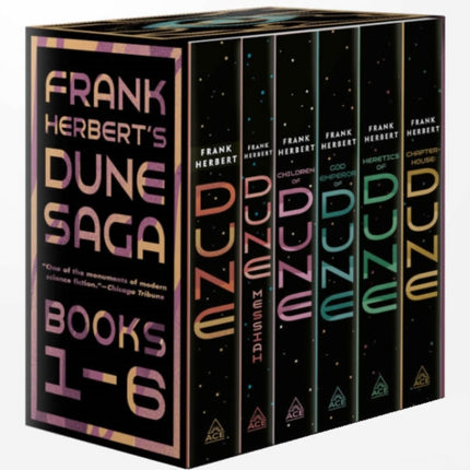 Frank Herbert's Dune Saga 6-Book Boxed Set: Dune, Dune Messiah, Children of Dune, God Emperor of Dune, Heretics of Dune, and Chapterhouse: Dune