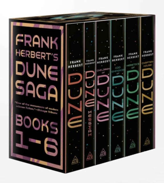 Frank Herbert's Dune Saga 6-Book Boxed Set: Dune, Dune Messiah, Children of Dune, God Emperor of Dune, Heretics of Dune, and Chapterhouse: Dune