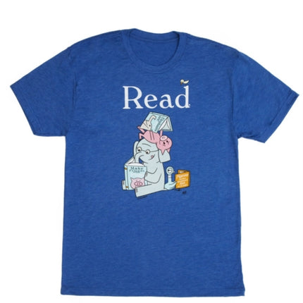ELEPHANT  PIGGIE Read Unisex TShirt Small