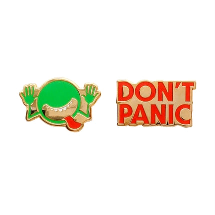 Hitchhikers Guide to the Galaxy Enamel Pin Set