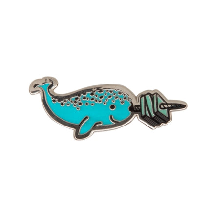 Read Like a Narwhal Enamel Pin