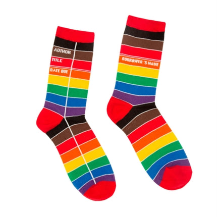 Library Card Pride Socks  Small