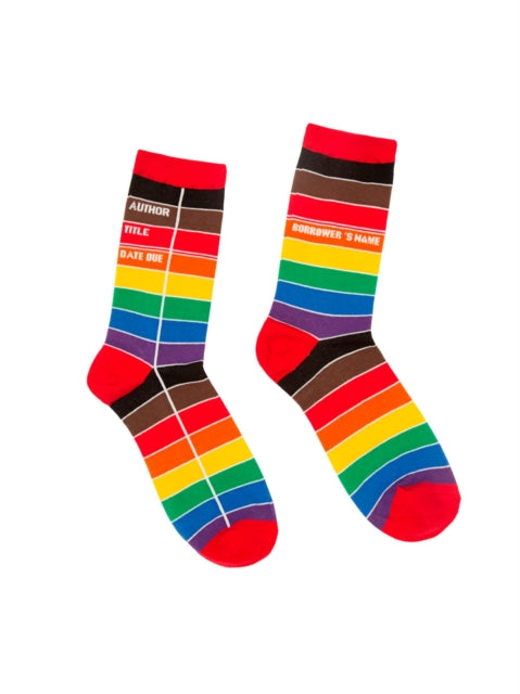 Library Card Pride Socks  Small