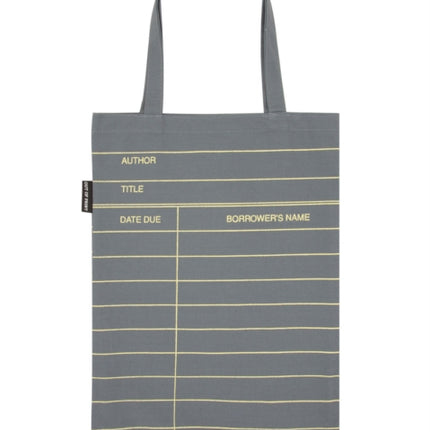 Library Card Gray Tote Bag
