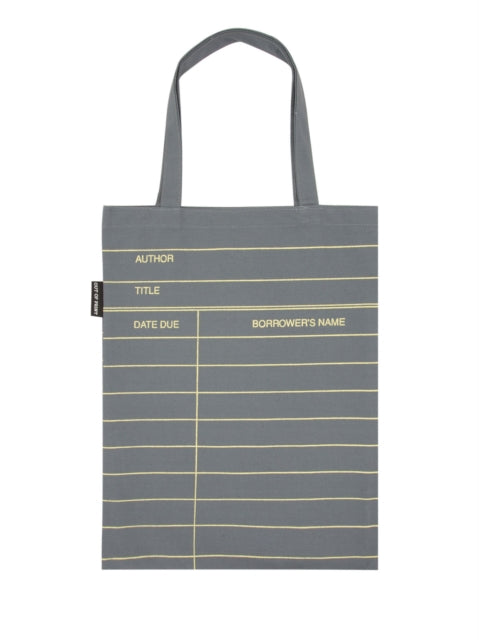 Library Card Gray Tote Bag