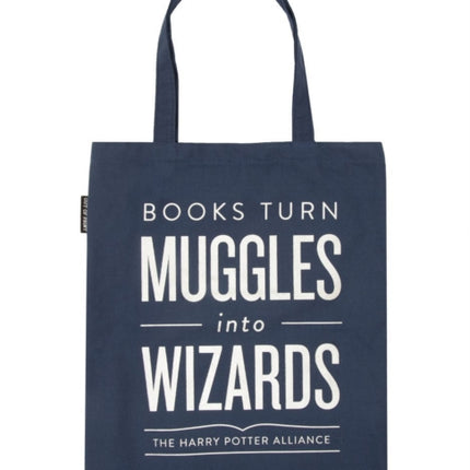 Books Turn Muggles Into Wizards Tote Bag