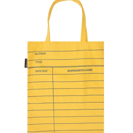 Library Card Light Yellow Tote Bag