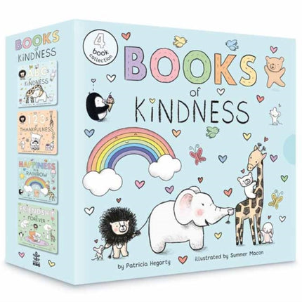 Books of Kindness BOX: ABCs of Kindness; 123s of Thankfulness; Happiness Is a Rainbow; Friendship is Forever