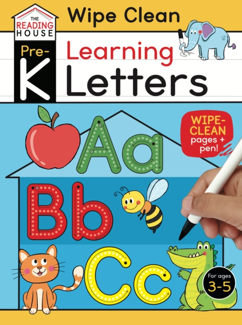 Learning Letters (Pre-K Wipe Clean Workbook): Preschool Wipe Clean Activity Workbook, Ages 3-5, Letter Tracing, Uppercase and Lowercase, First Words, Learning to Write, and Handwriting Practice