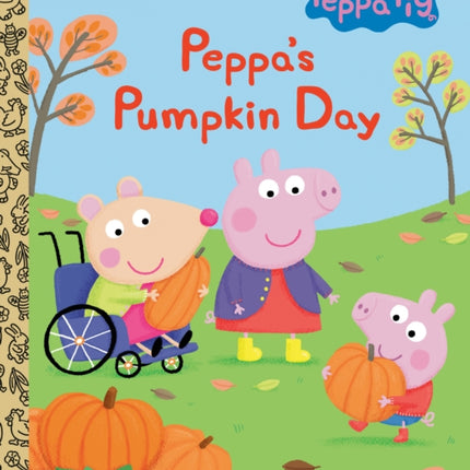 Peppa's Pumpkin Day (Peppa Pig): A Little Golden Book for Kids and Toddlers