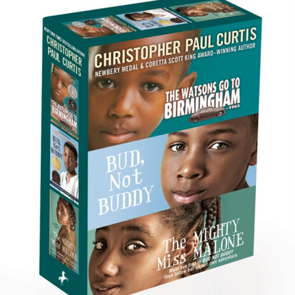 Christopher Paul Curtis 3-Book Boxed Set: The Watsons Go to Birmingham--1963; Bud, Not Buddy; The Mighty Miss Malone