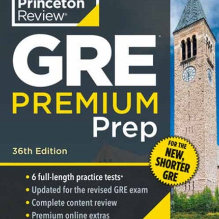 Princeton Review GRE Premium Prep 36th Edition