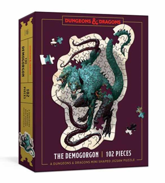 Dungeons  Dragons Mini Shaped Jigsaw Puzzle The Demogorgon Edition