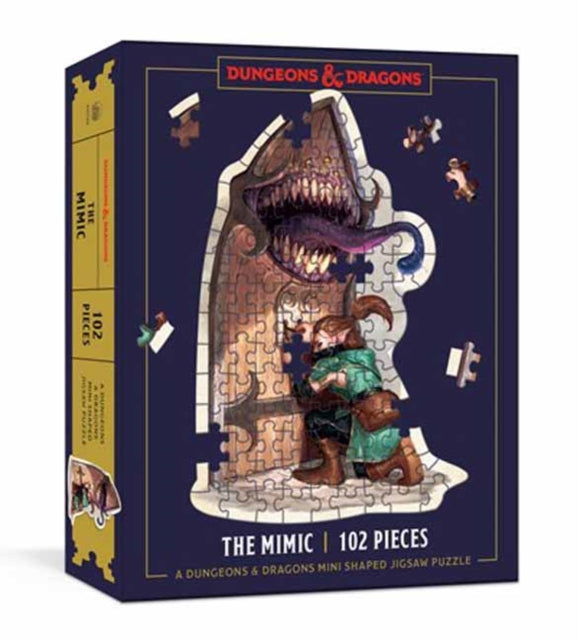 Dungeons  Dragons Mini Shaped Jigsaw Puzzle The Mimic Edition