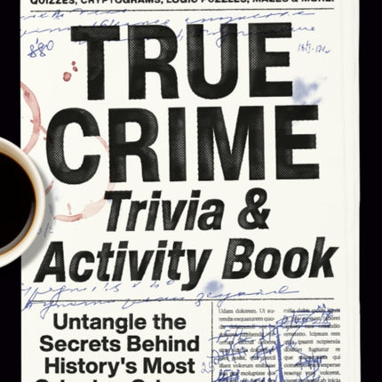 True Crime Trivia  Activity Book