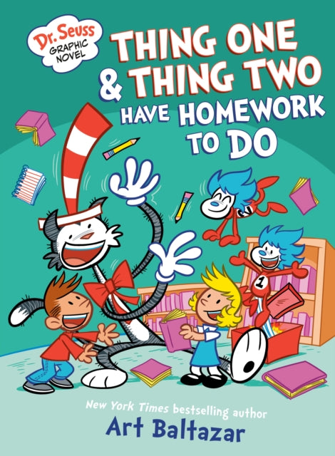 Dr. Seuss Graphic Novel Thing One and Thing Two Have Homework to Do