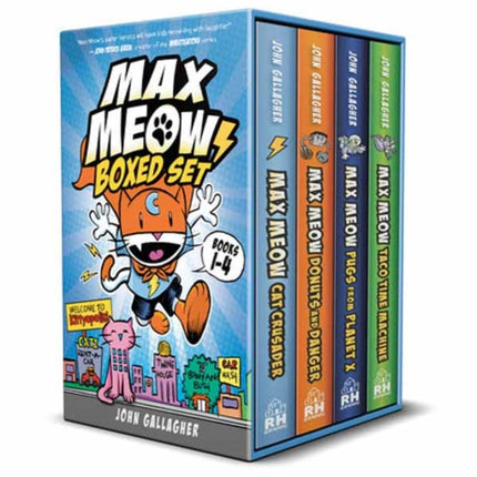 Max Meow Boxed Set: Welcome to Kittyopolis (Books 1-4): (A Graphic Novel Boxed Set)